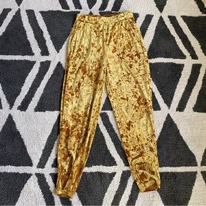 Lieth crushed velvet elastic wait pant XS